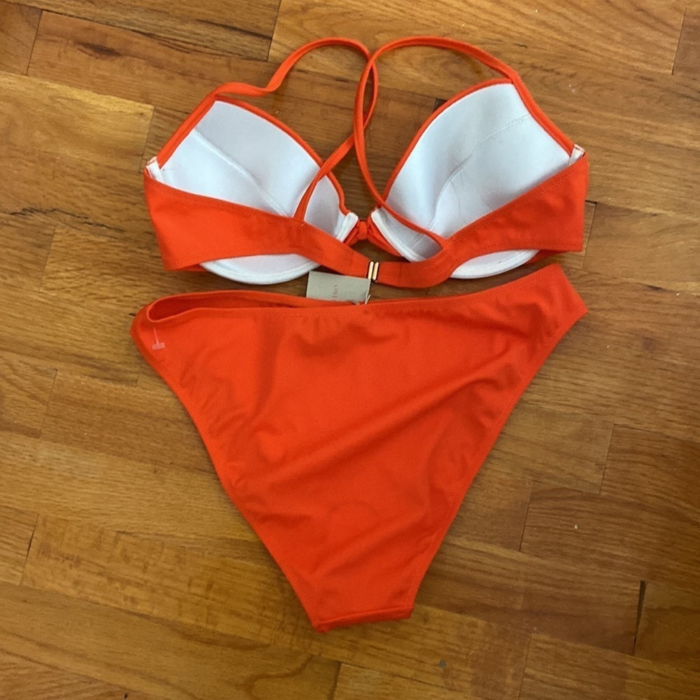 Nwt Women’s Valentino Orange Bikini Coppa Size 48