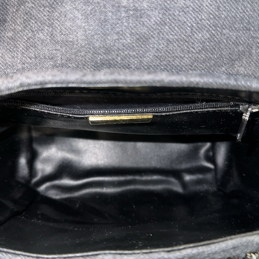 Neiman Marcus Collection Grey Quilted Crossbody Bag