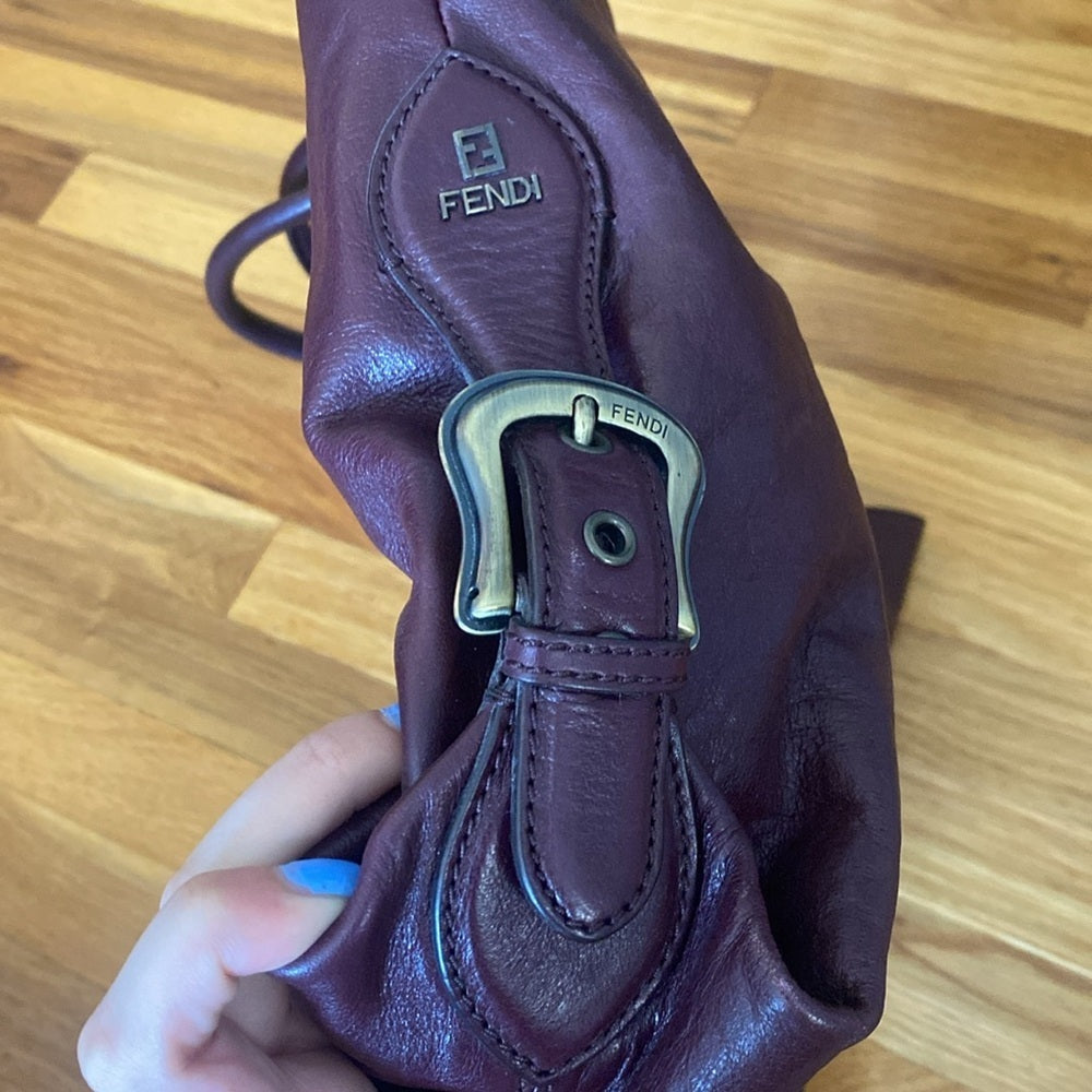 NWT Fendi Womens Purple Leather Bag OS
