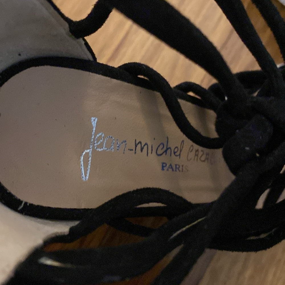 Jean-Michel Cazabat Women’s Black Wedge Heels Size 37