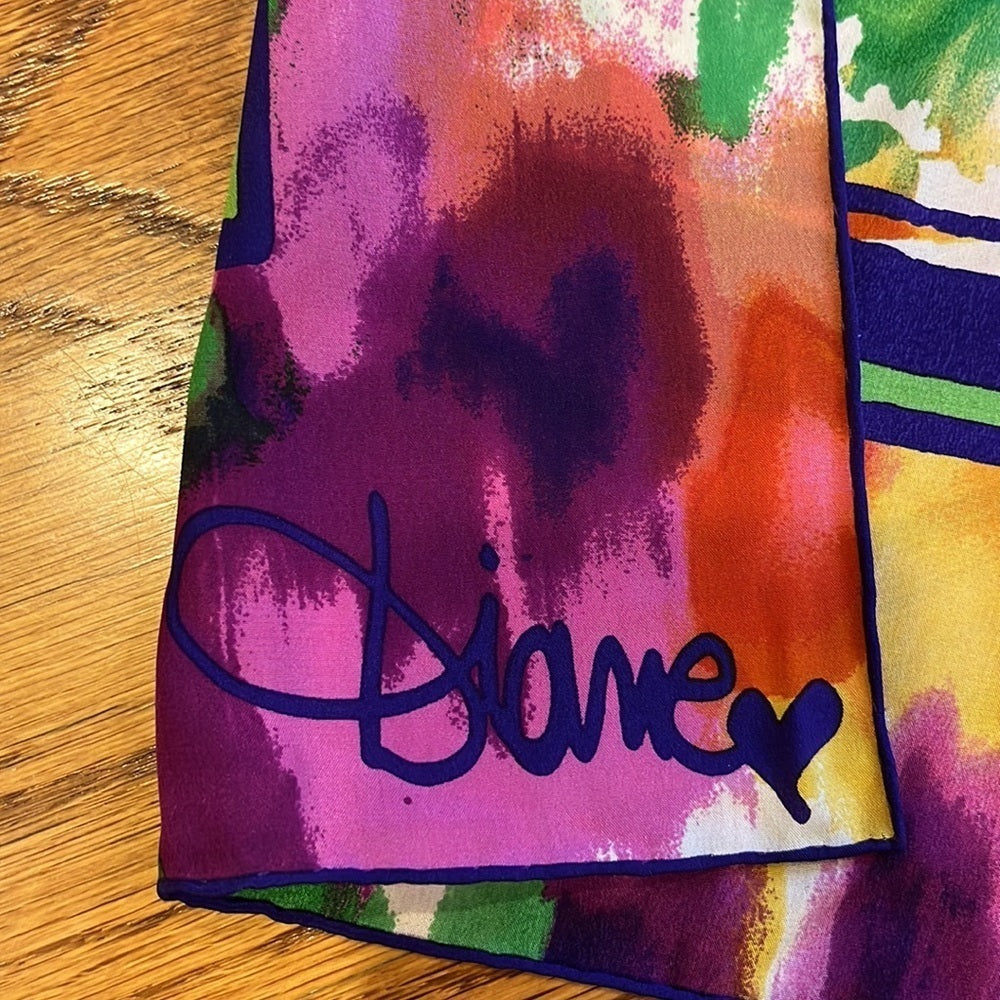 Diane Von Furstenberg Woman’s Colorful Scarf