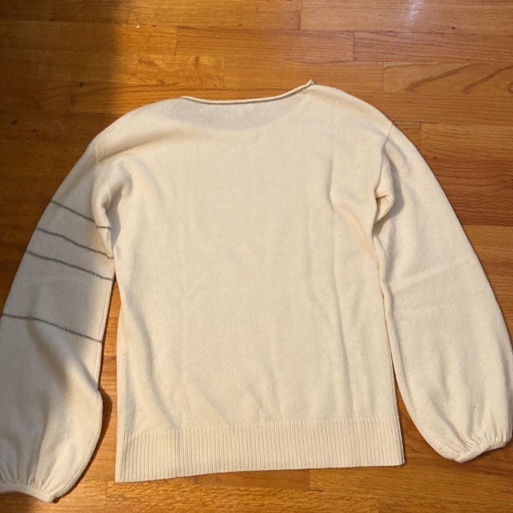 Women’s Neiman Marcus Cashmere Collection sweater. Cream. Size XS