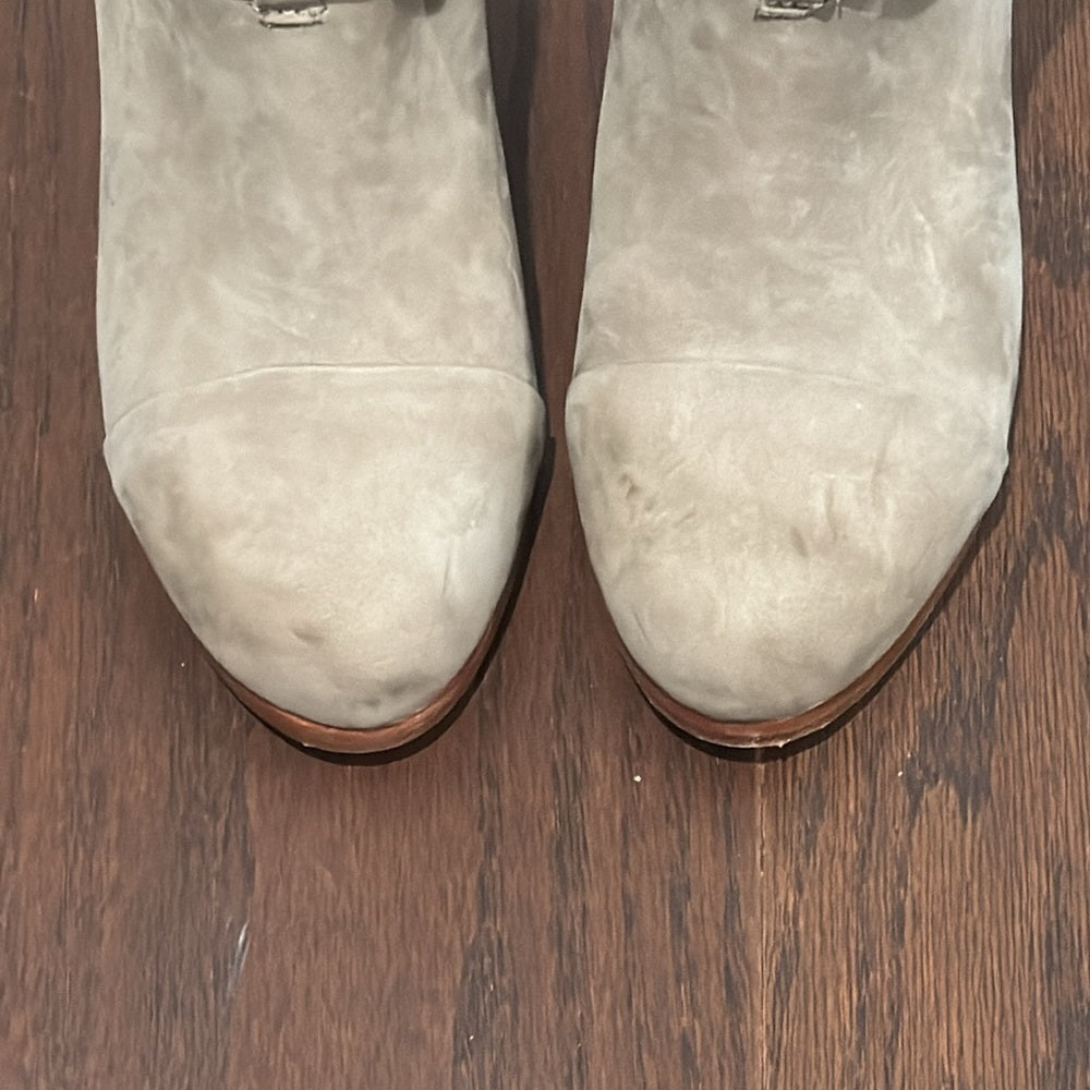 Rag & Bone Women’s Grey Suede Harrow Boots Size 37.5/7.5