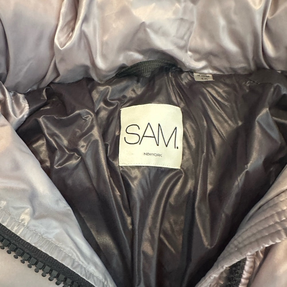 SAM Silver Puffer Jacket Kids Size 10