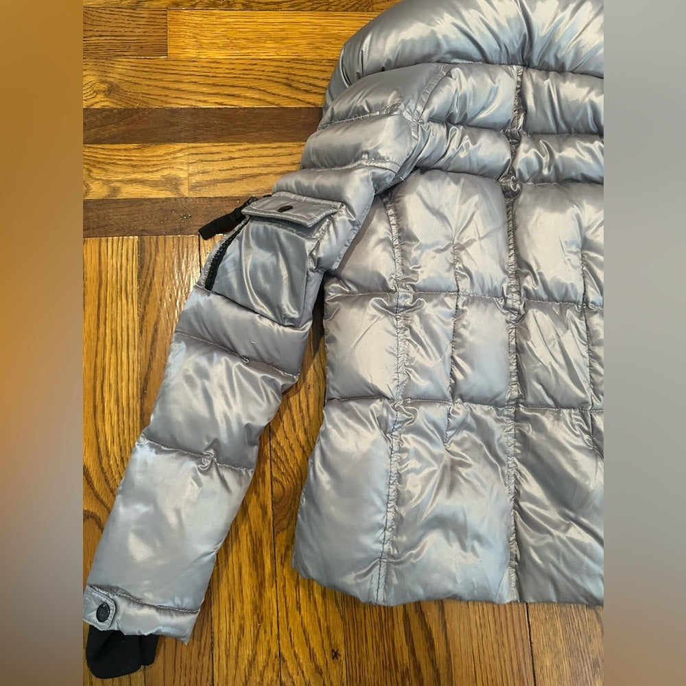 SAM Silver Puffer Jacket Kids Size 10