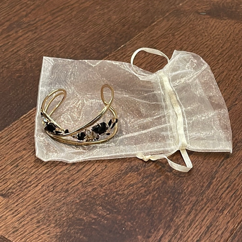 Alexis Bittar Gold Bracelet with Stones