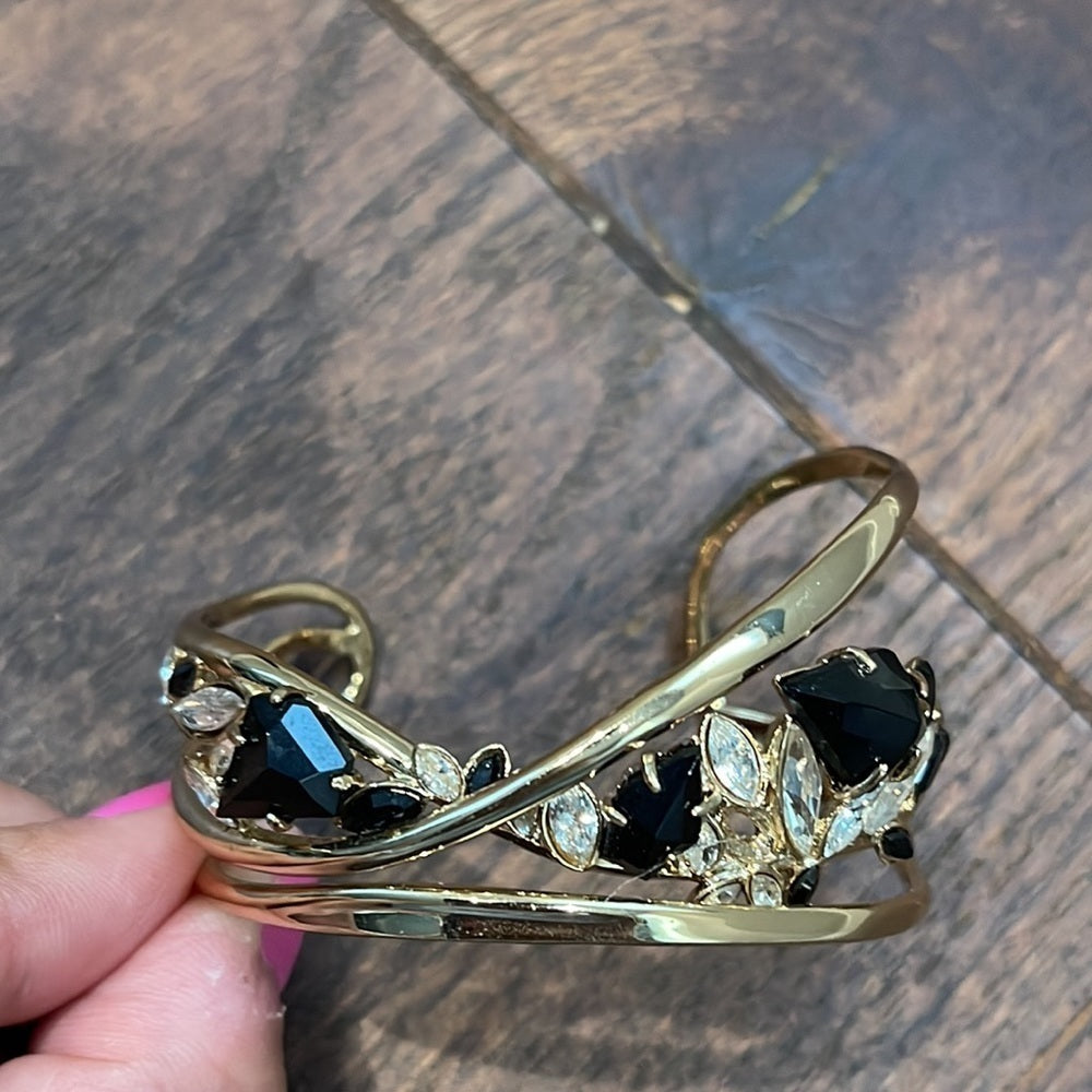 Alexis Bittar Gold Bracelet with Stones