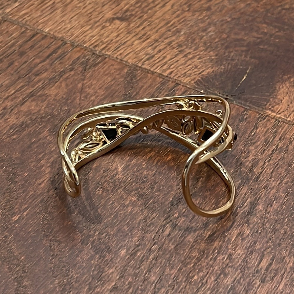 Alexis Bittar Gold Bracelet with Stones