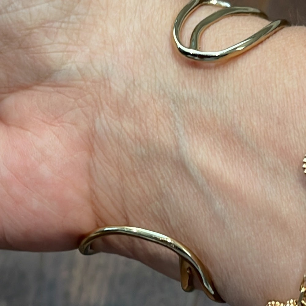 Alexis Bittar Gold Bracelet with Stones