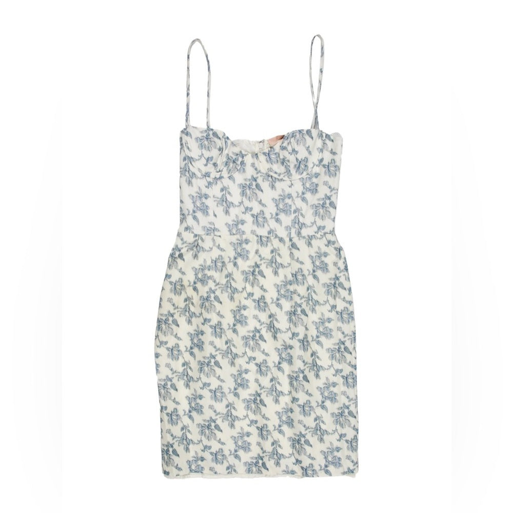 Brock Collection Woman’s Blue Floral Dress Size 2
