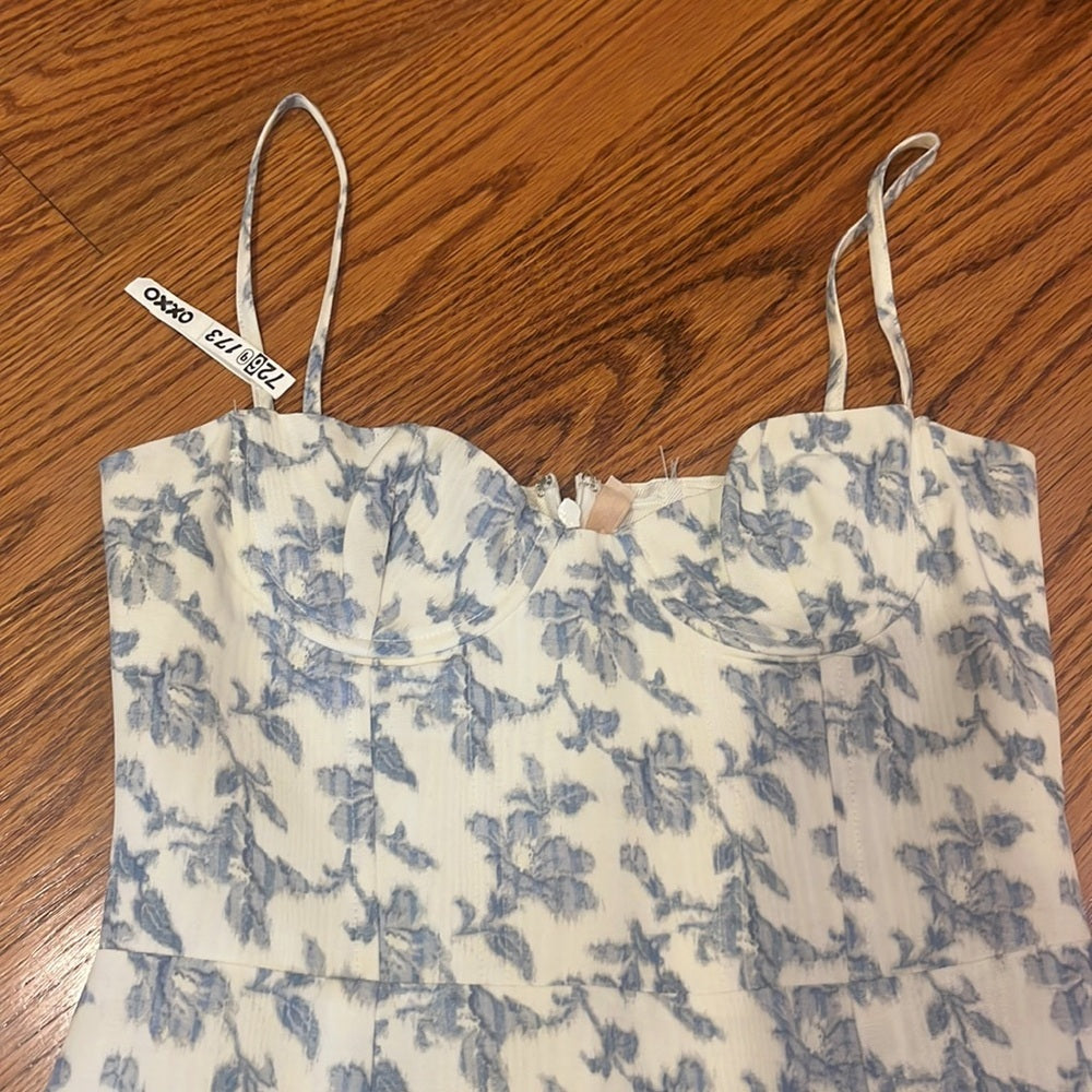 Brock Collection Woman’s Blue Floral Dress Size 2