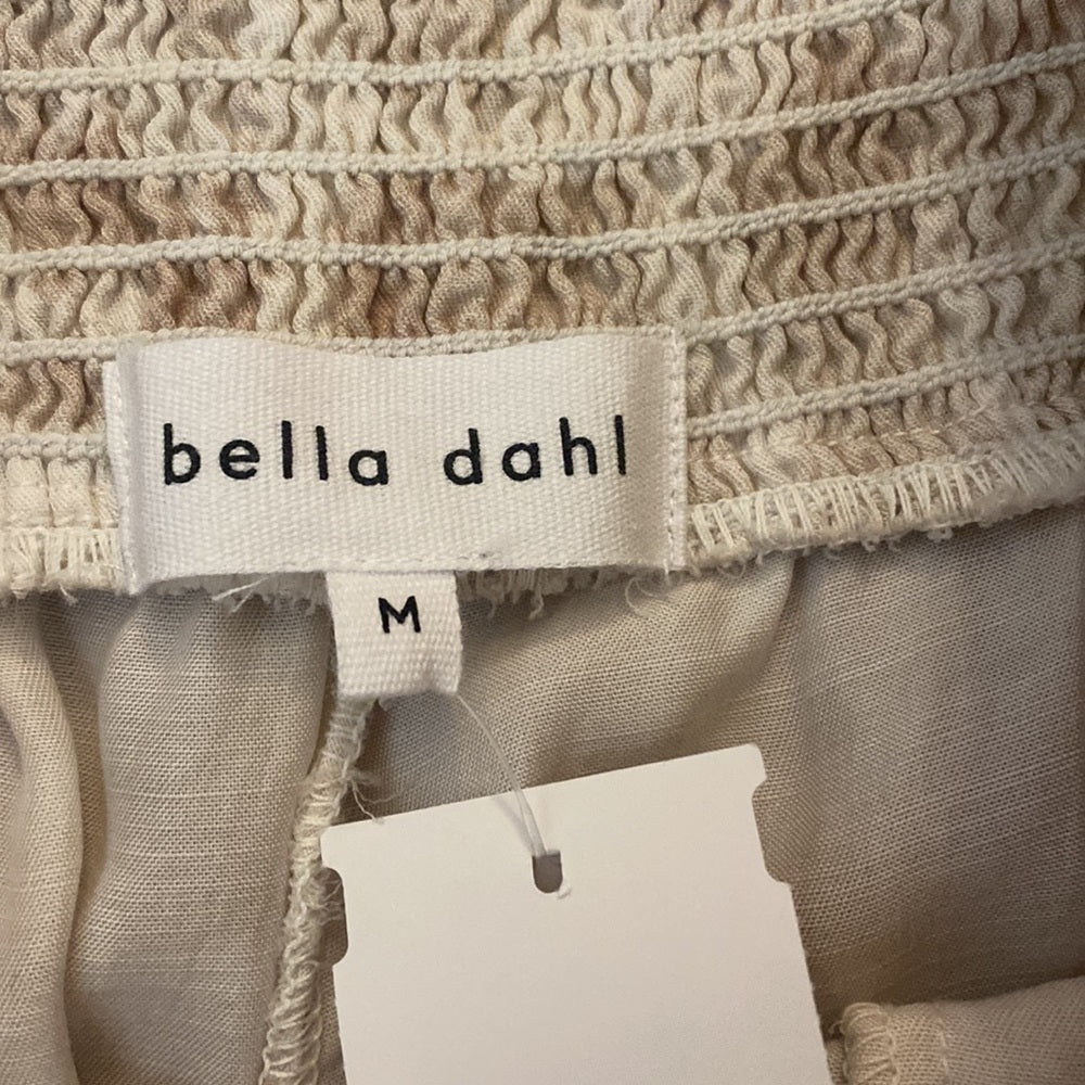 NWT Bella Dahl Women’s Brown and White Wide Leg Pants Size M