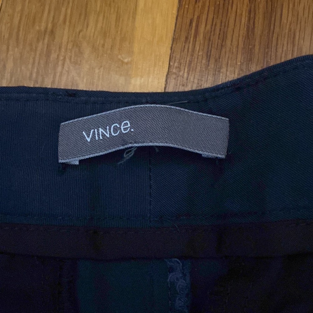 Vince Women’s Navy Blue Trousers Size 8