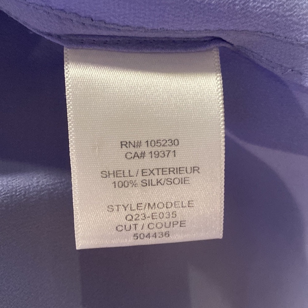 Equipment Femme light purple silk button down size small