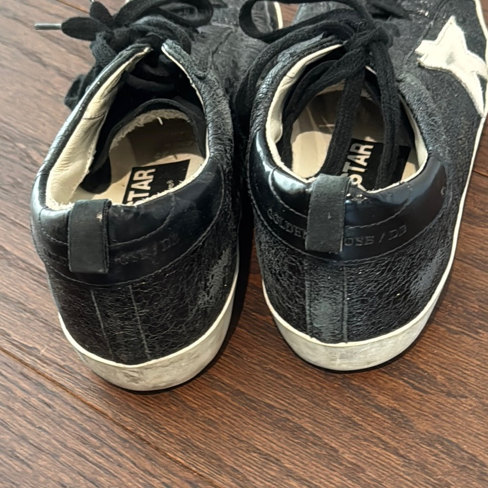 Golden Goose Women’s Black Star Sneakers Size 37/7