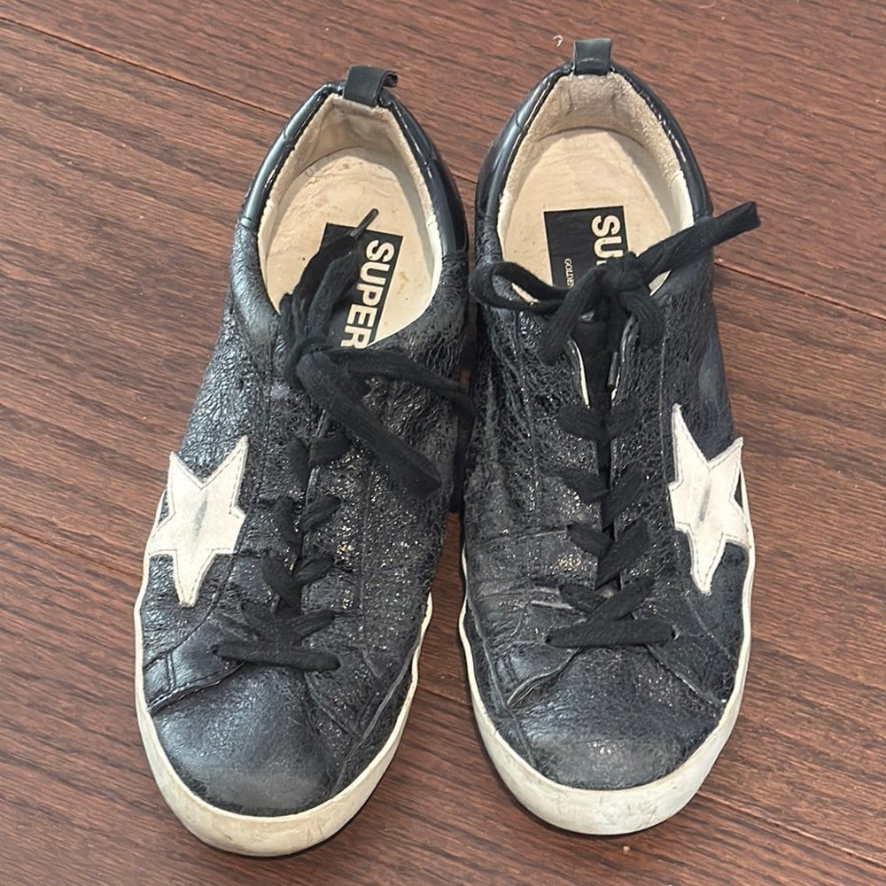 Golden Goose Women’s Black Star Sneakers Size 37/7