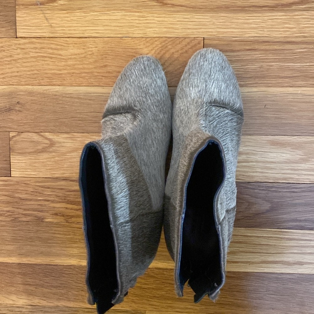 Rag & Bone Women’s Gray Fur Ankle Boots Size 38