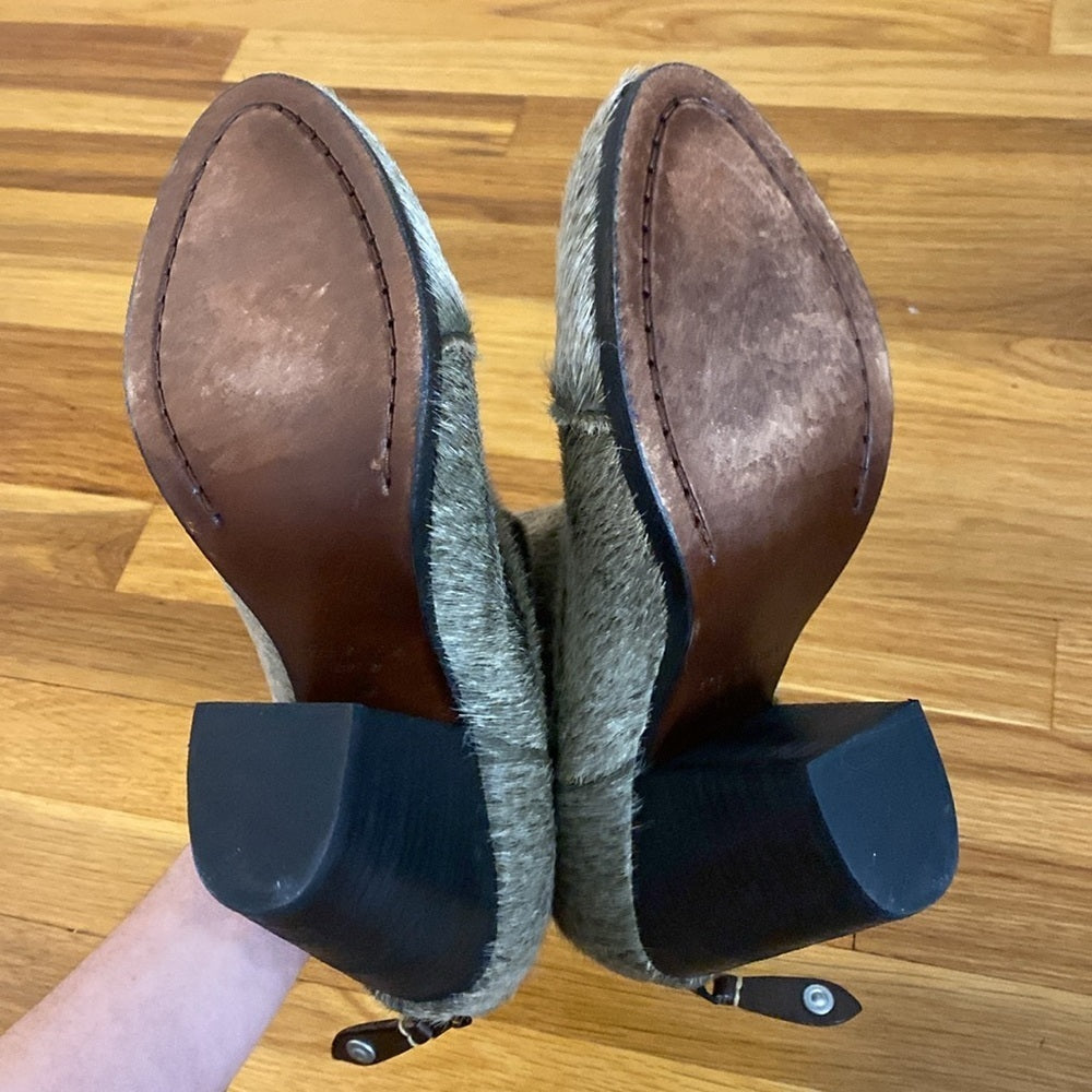 Rag & Bone Women’s Gray Fur Ankle Boots Size 38