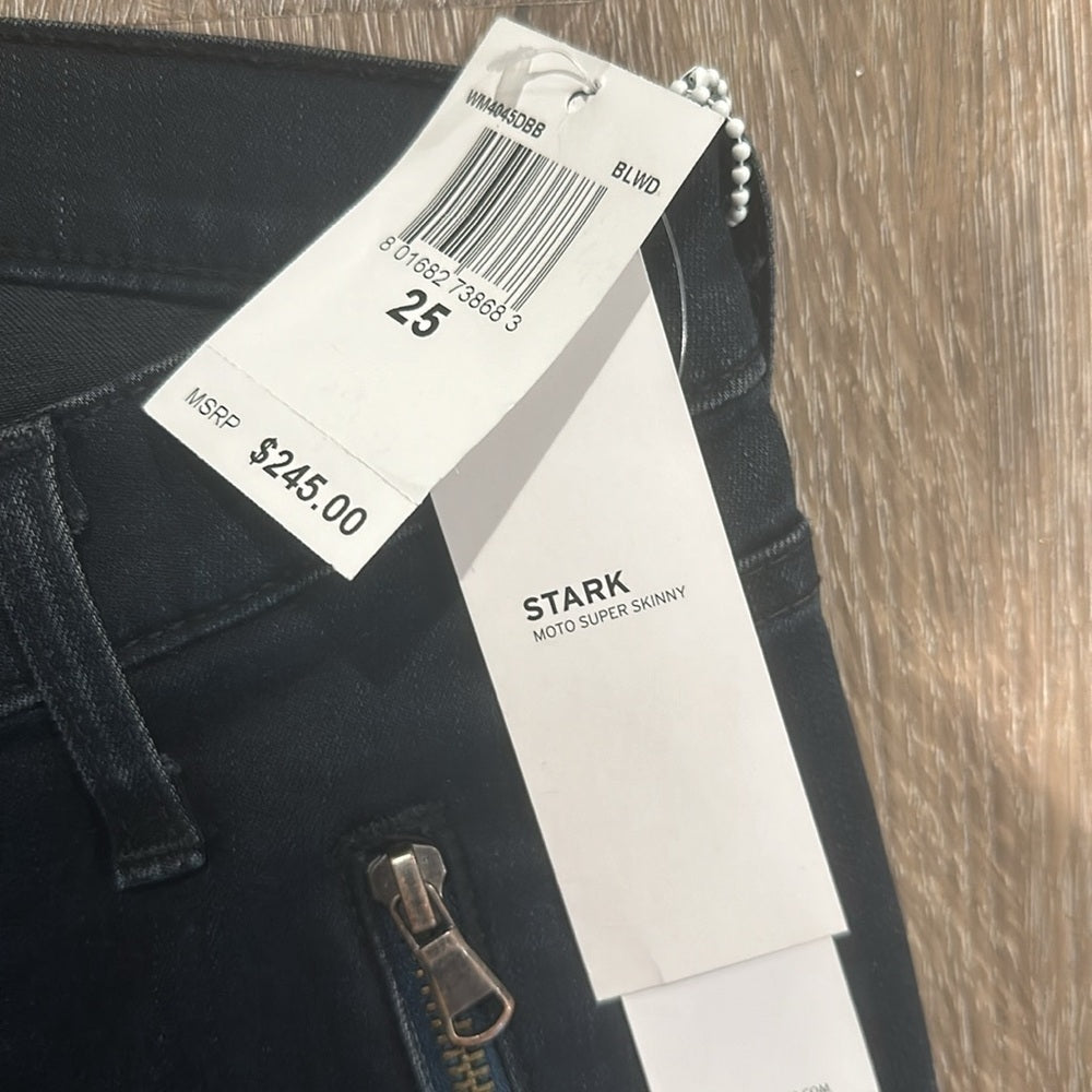 NWT Hudson Women’s Moto Super Skinny Jeans - Size 25