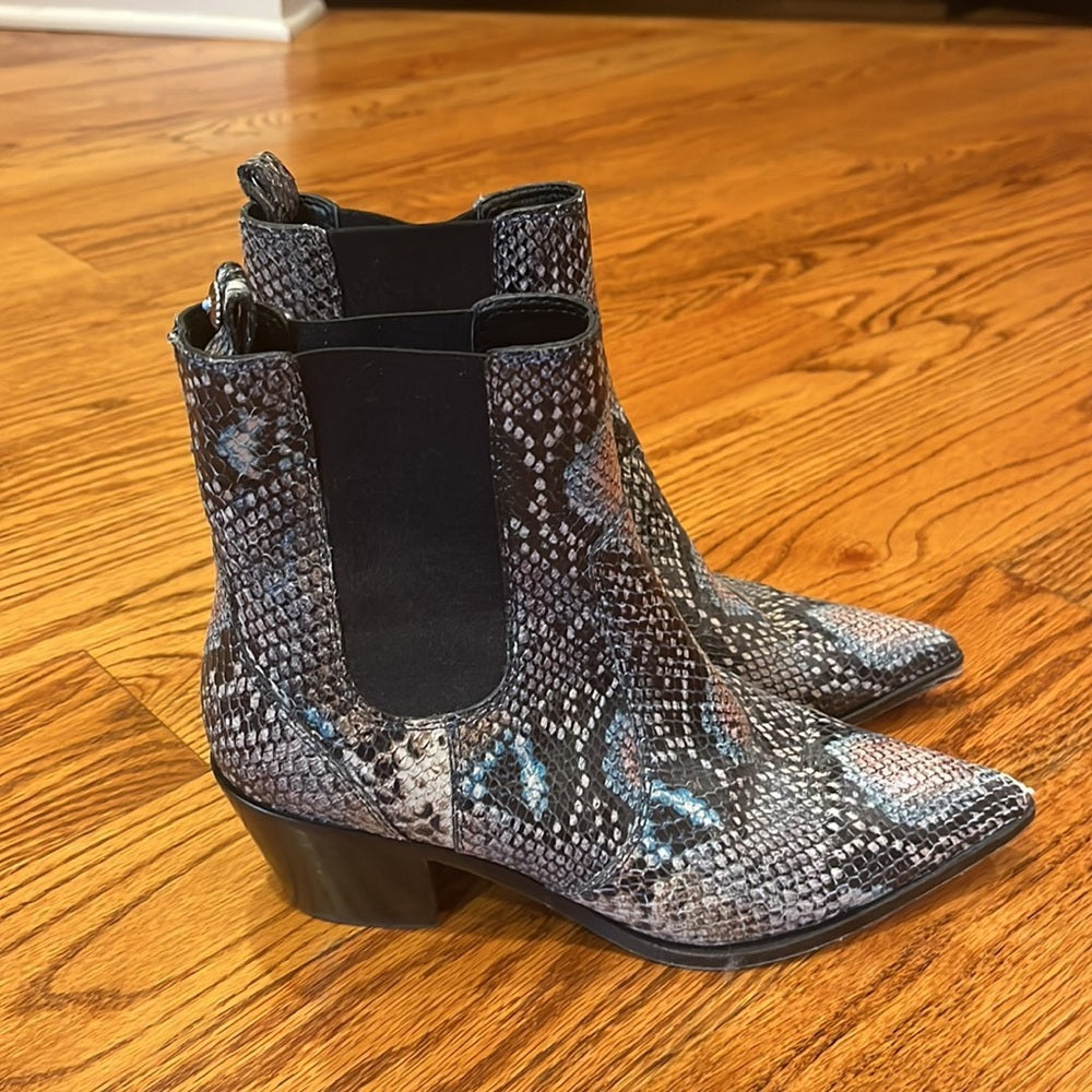 PAIGE Woman’s Snake Skin Booties Size 8