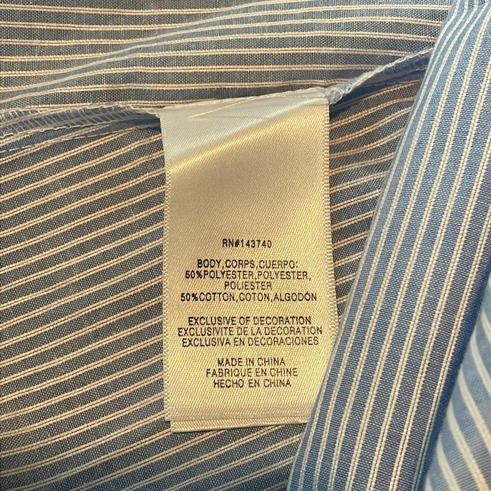 English Factory Women’s blue and white stripe sleeveless top Size S