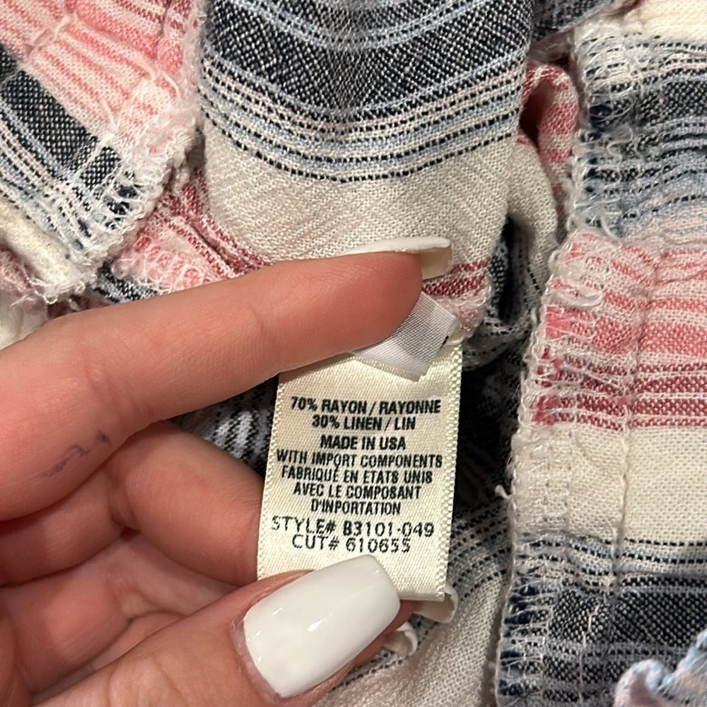 Bella Dahl Women’s Striped Flow Shorts - Size Large