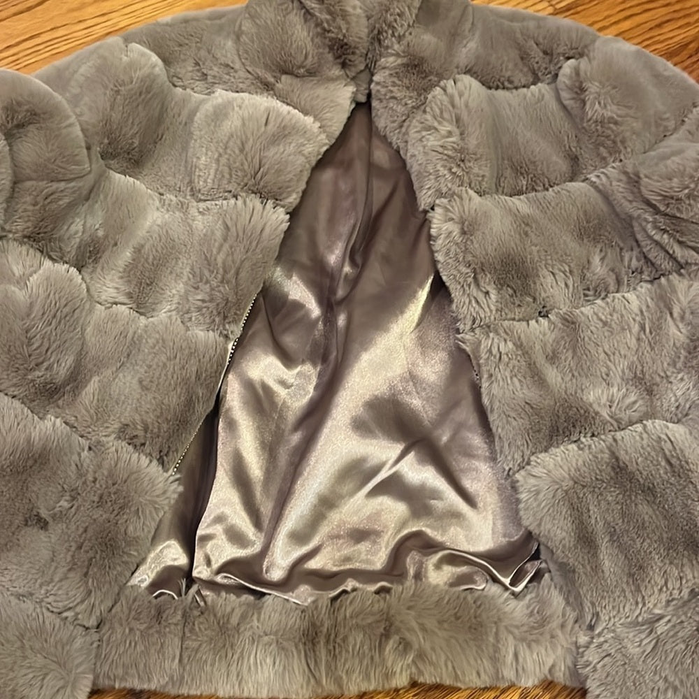 NWT Calvin Klein Woman’s Faux Fur Coat Size XS