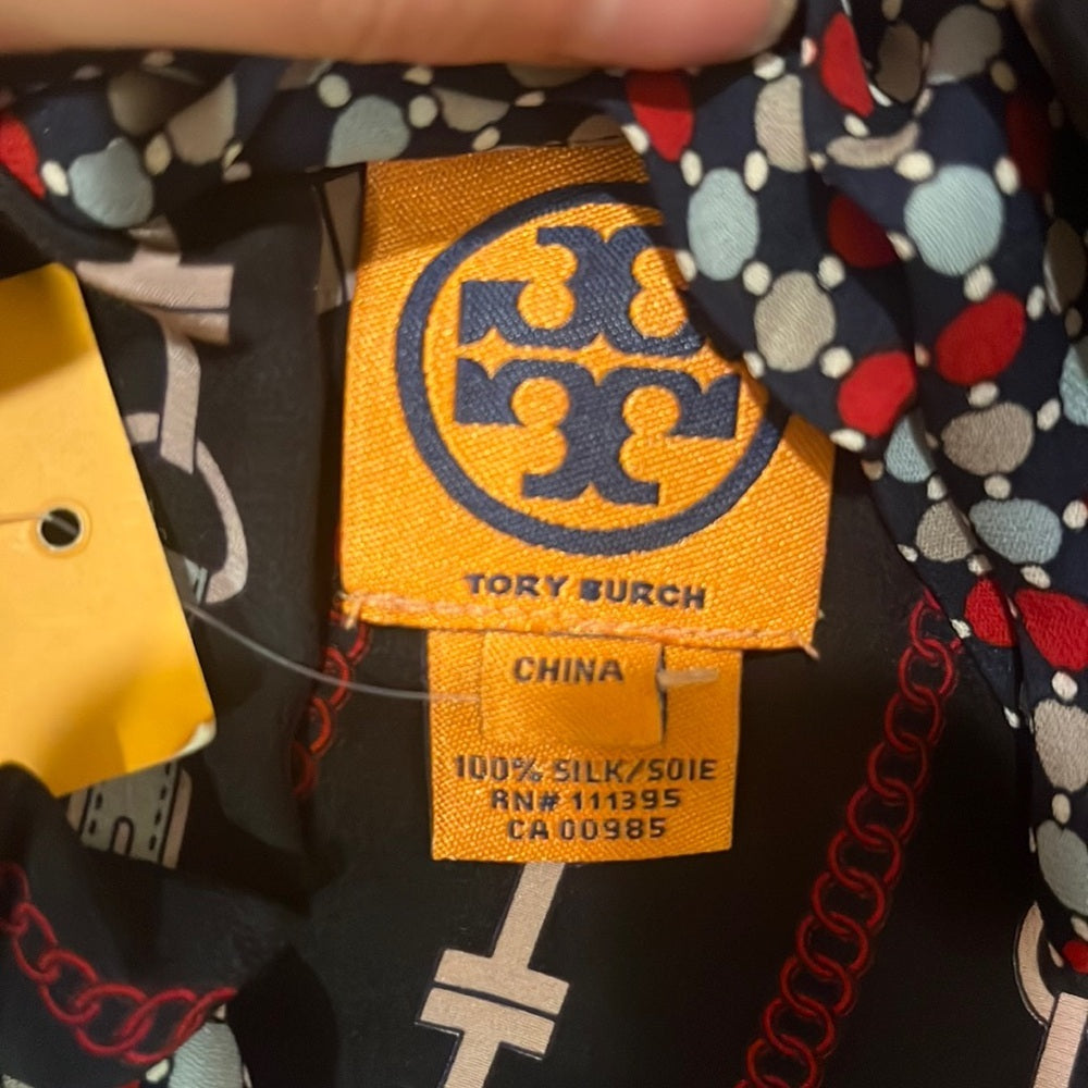 NWT Tory Burch Silk T-Belt Scarf