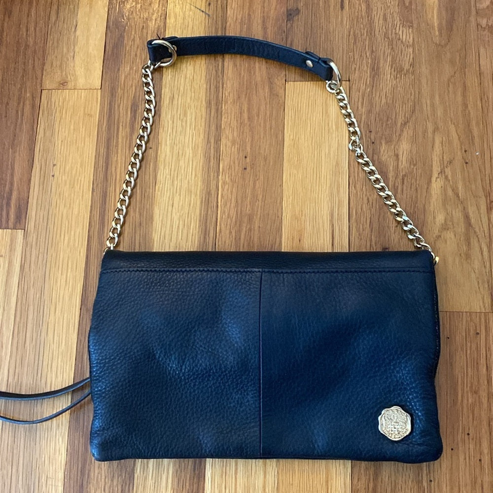 Vince Camuto Women’s Black and Gold Shoulder Bag OS