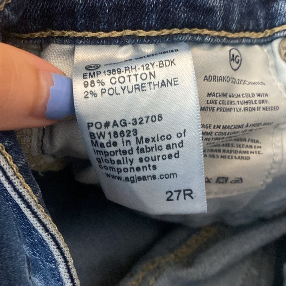 Ag Adriano Goldschmeid Women’s Blue Skinny Jeans Size 27