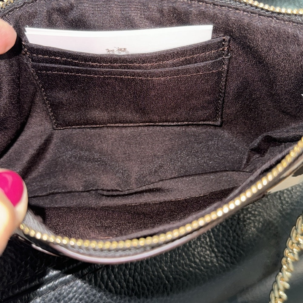 NWT Coach Animal Print Leather Crossbody Bag