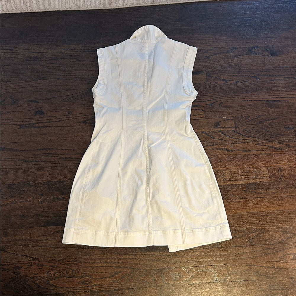 NWT Ramy Brook Women’s White Sleeveless Button-Up Dress Size 31