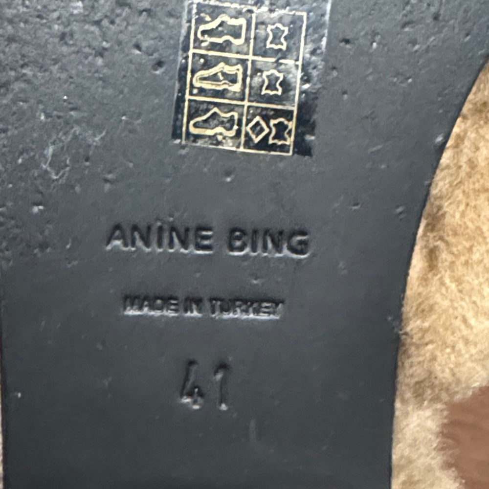 Annie Bing Shearling Mules Size 41/11