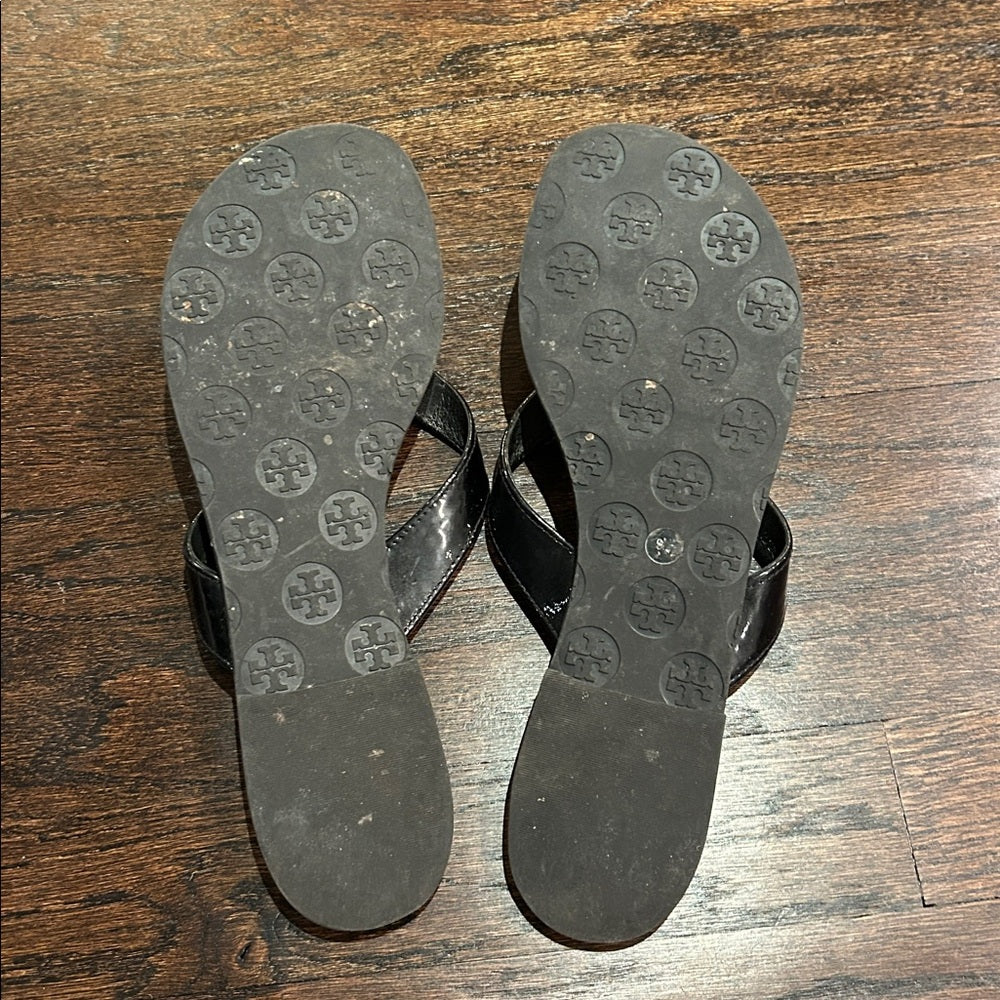 Tory Burch Women’s Black Flip Flops Size 9