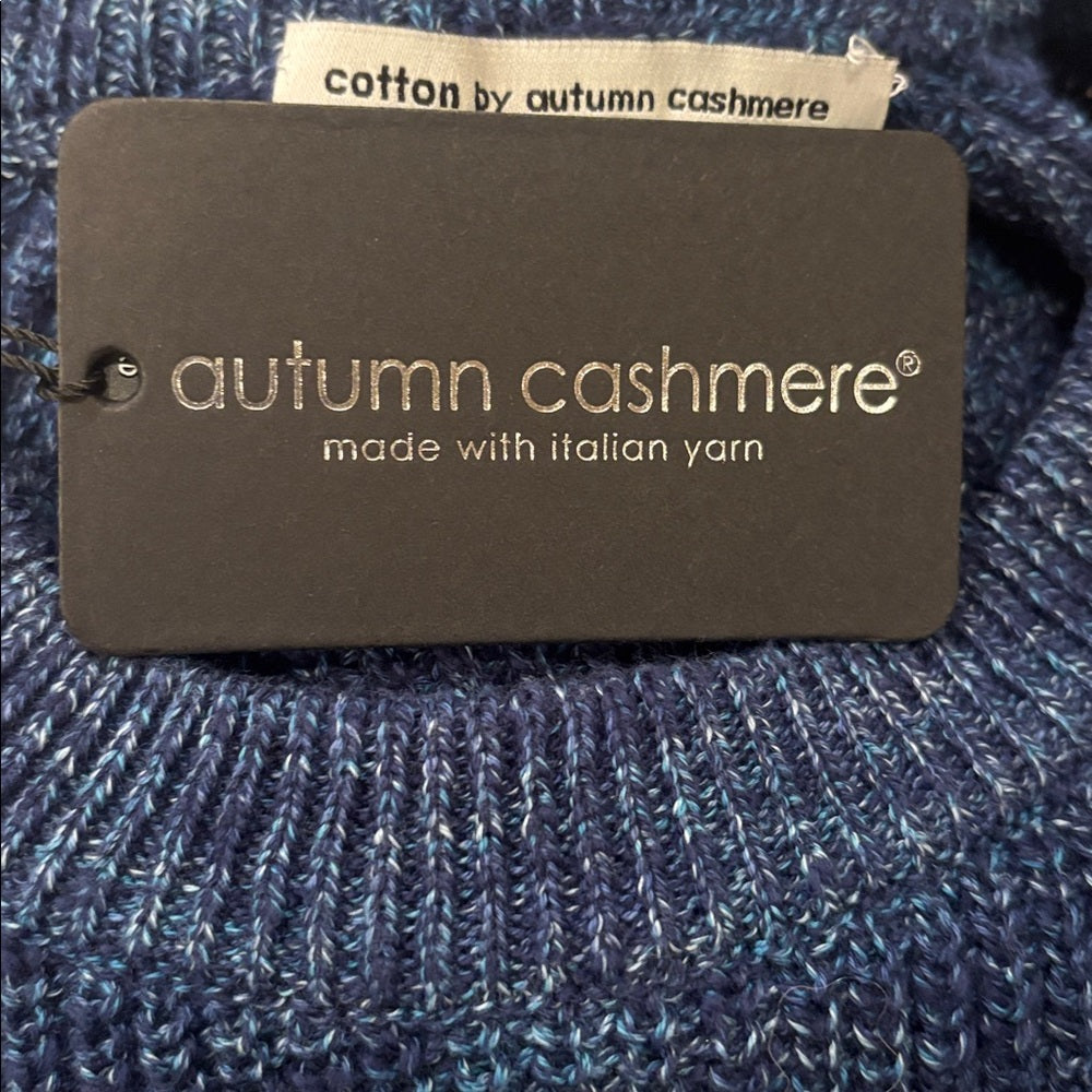 NWT Autumn Cashmere Women’s Navy Knit Sweater Size XS