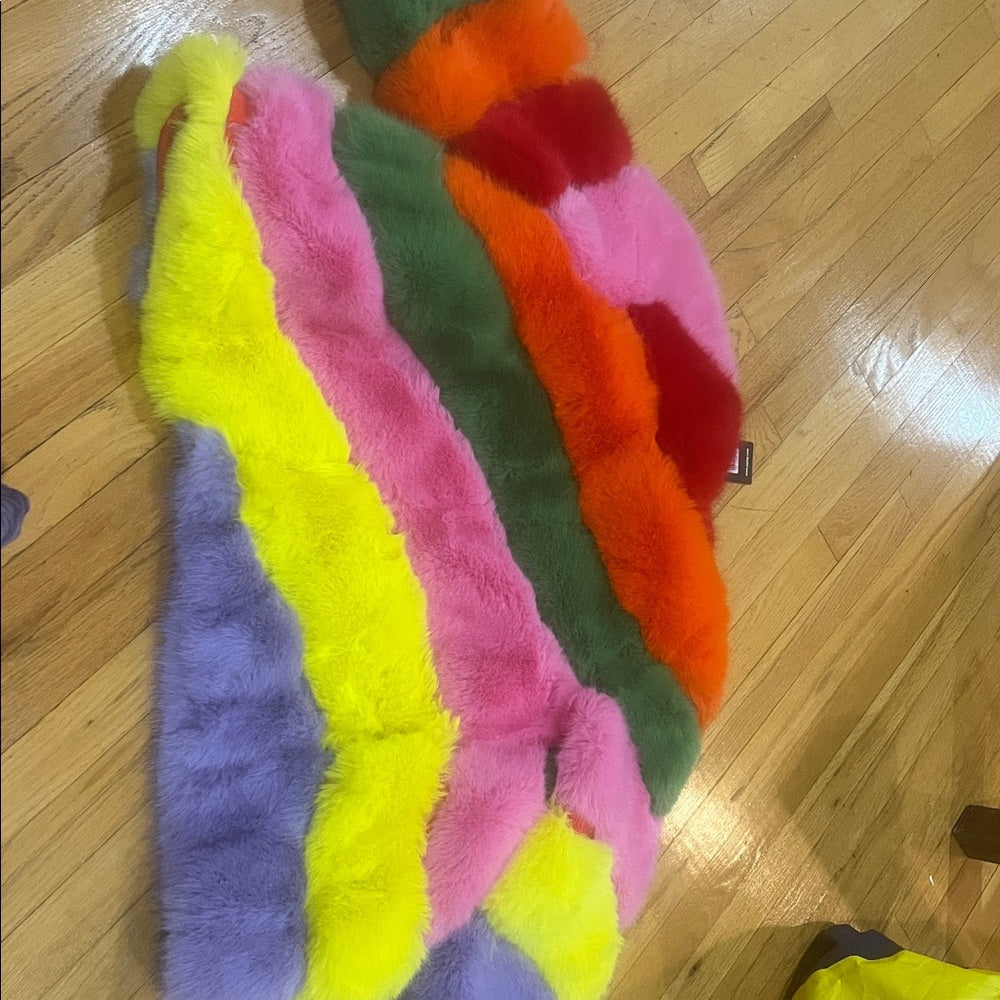 NWT Jayley Colorful Women’s Fur Jacket One Size fits all