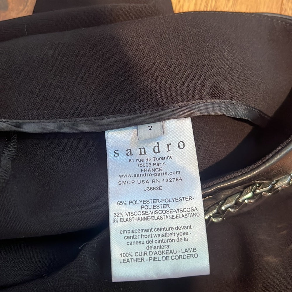 Sandro Woman’s Black Skirt Size 2