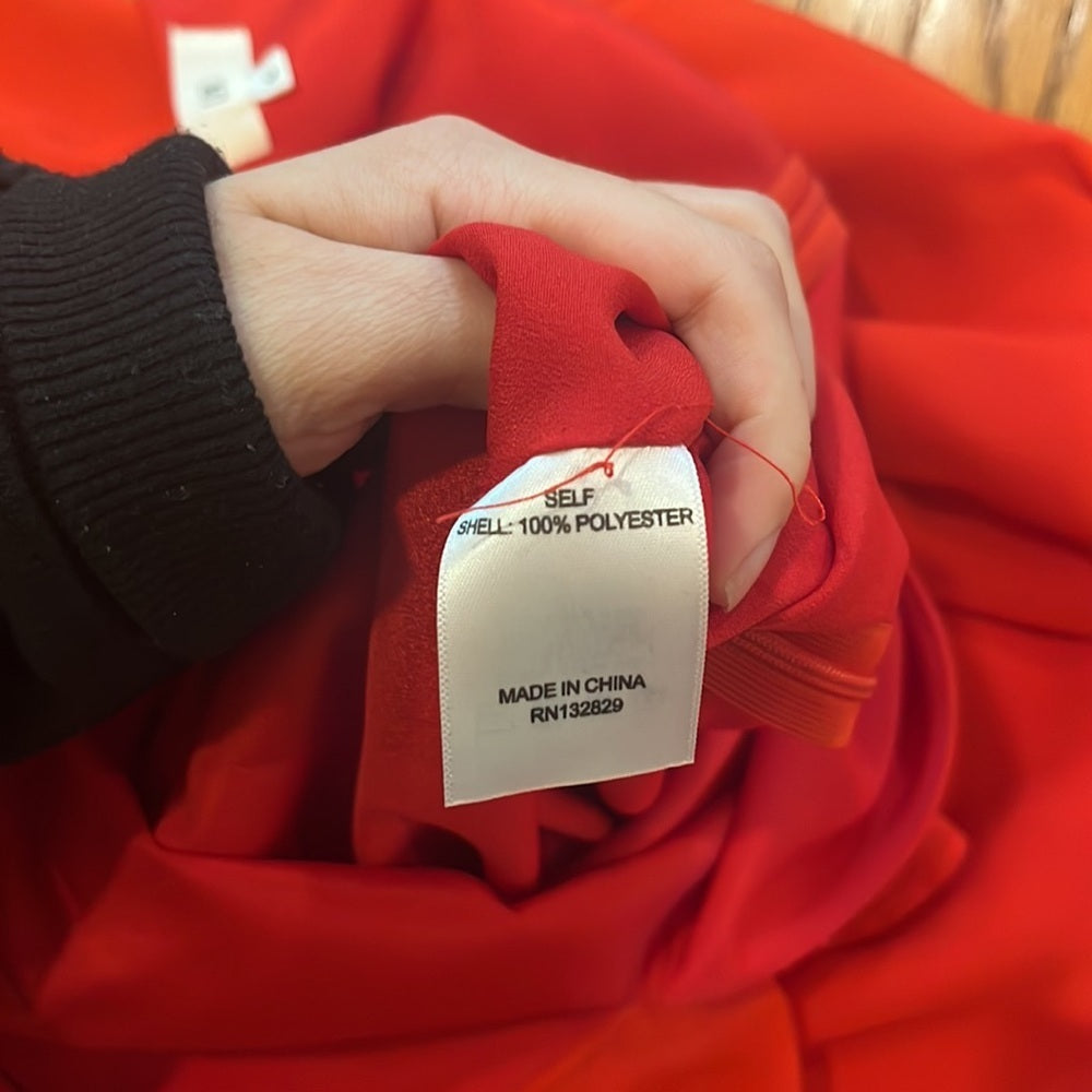 LPA Woman’s Ruffle Red Jumpsuit Size S