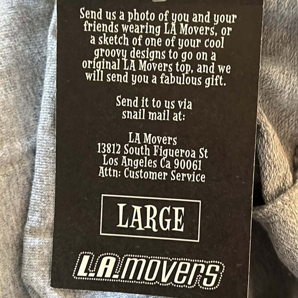 NWT LA Movers Womens Gray Sweatpants Size Large