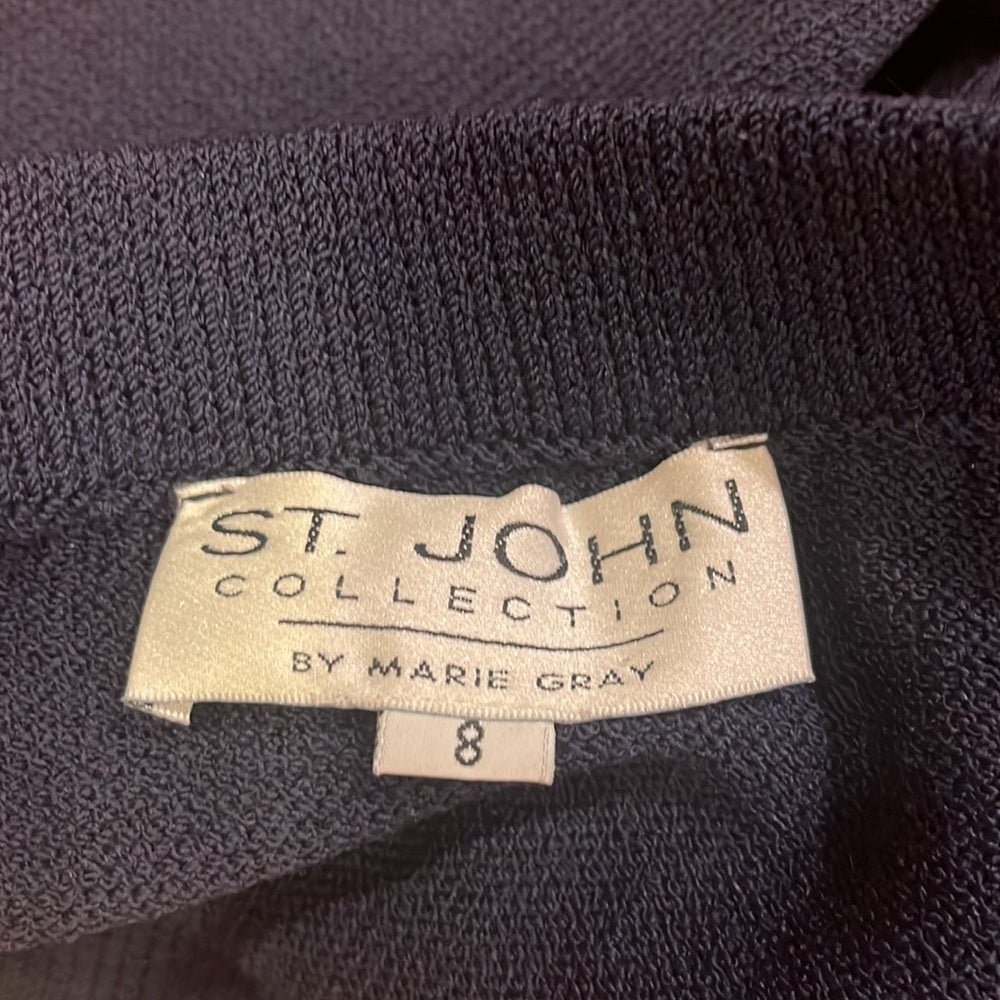 St John Collection By Marie Gray Woman’s Navy Skirt Size 8