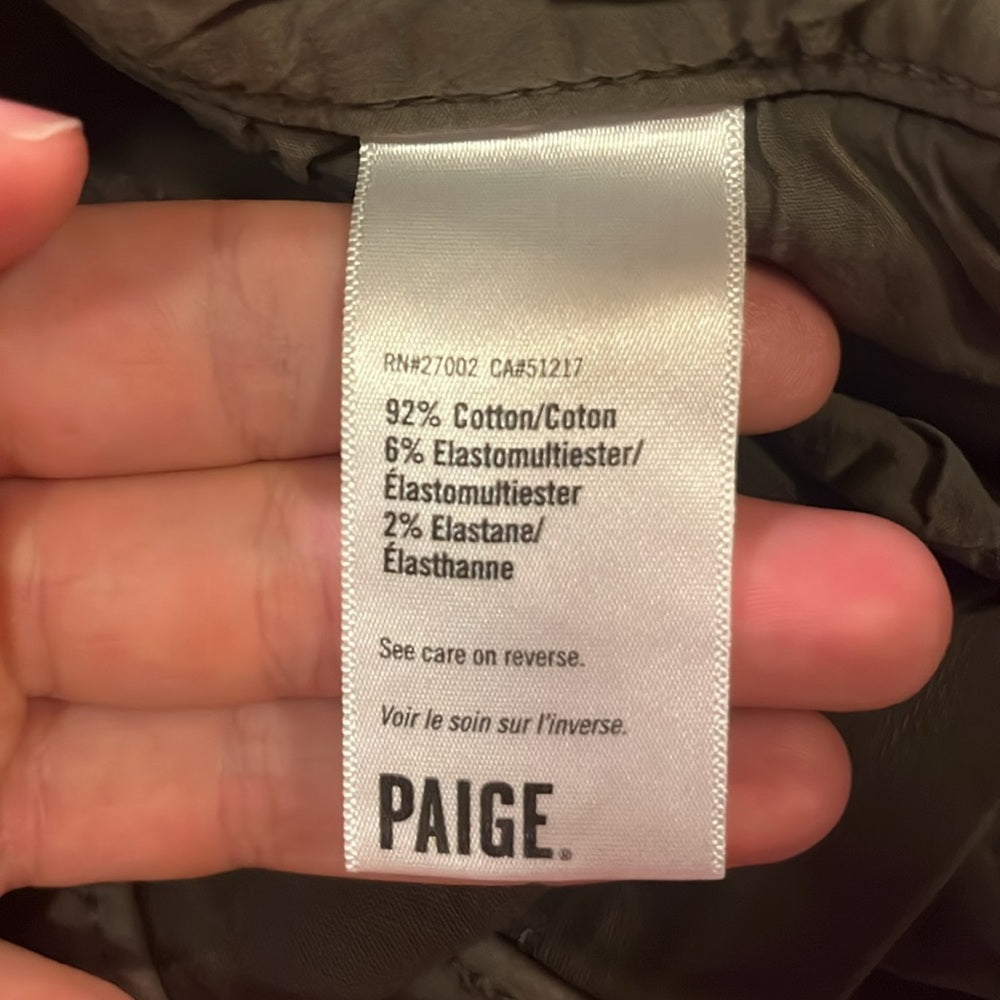 Paige Women’s Olive Jeans Size: 29