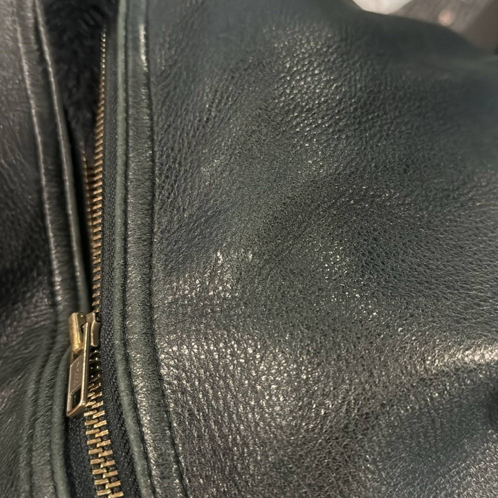 Winco Men’s Black Leather Jacket Size Large