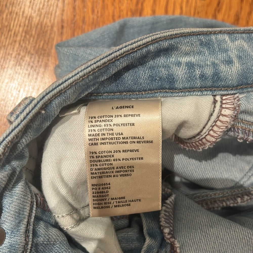 L’Agence Woman’s Blue Jeans Size 23