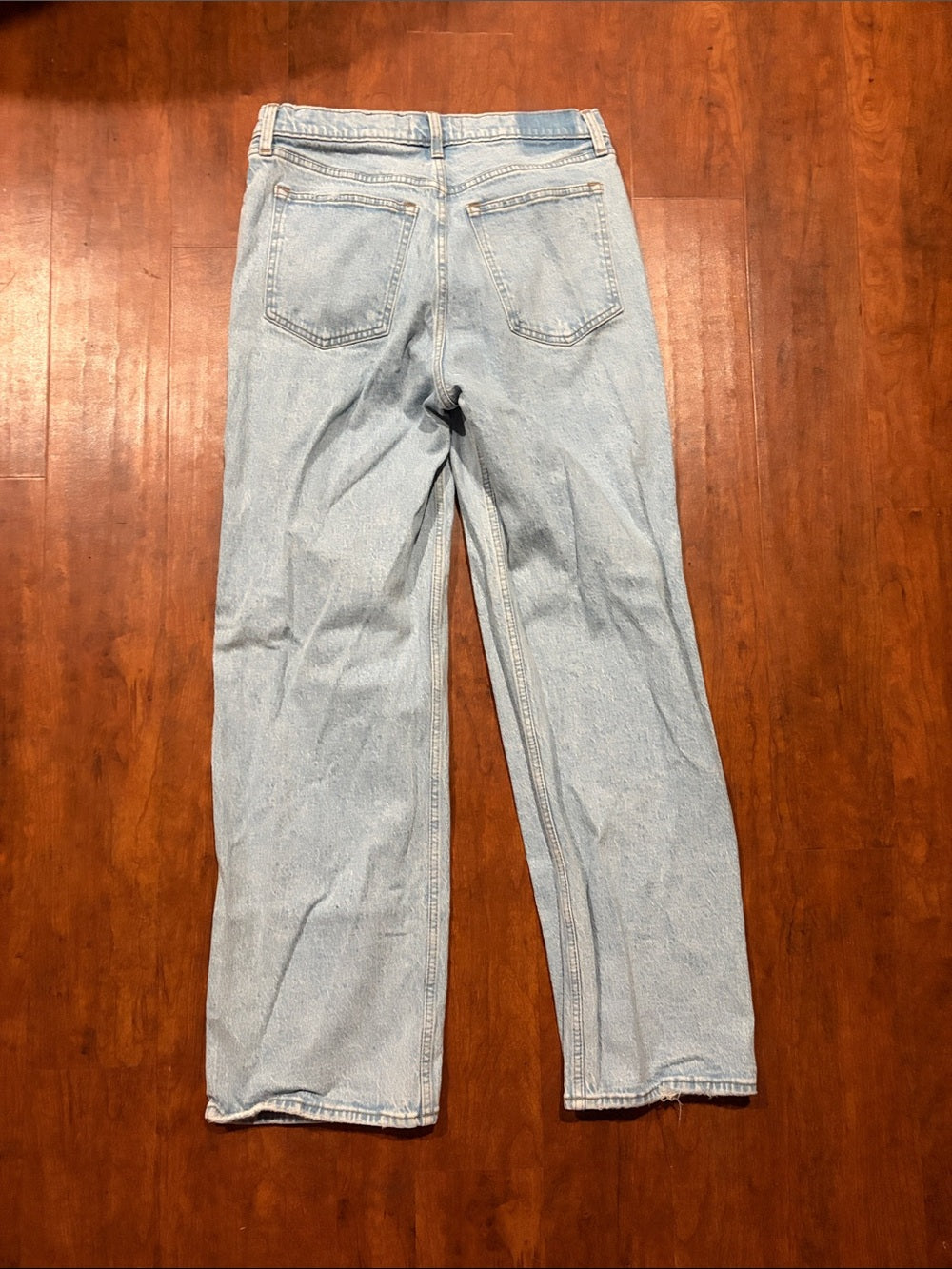 Abercrombie And Fitch Womens Light Wash Jeans Classic High-Rise Straight Size 30