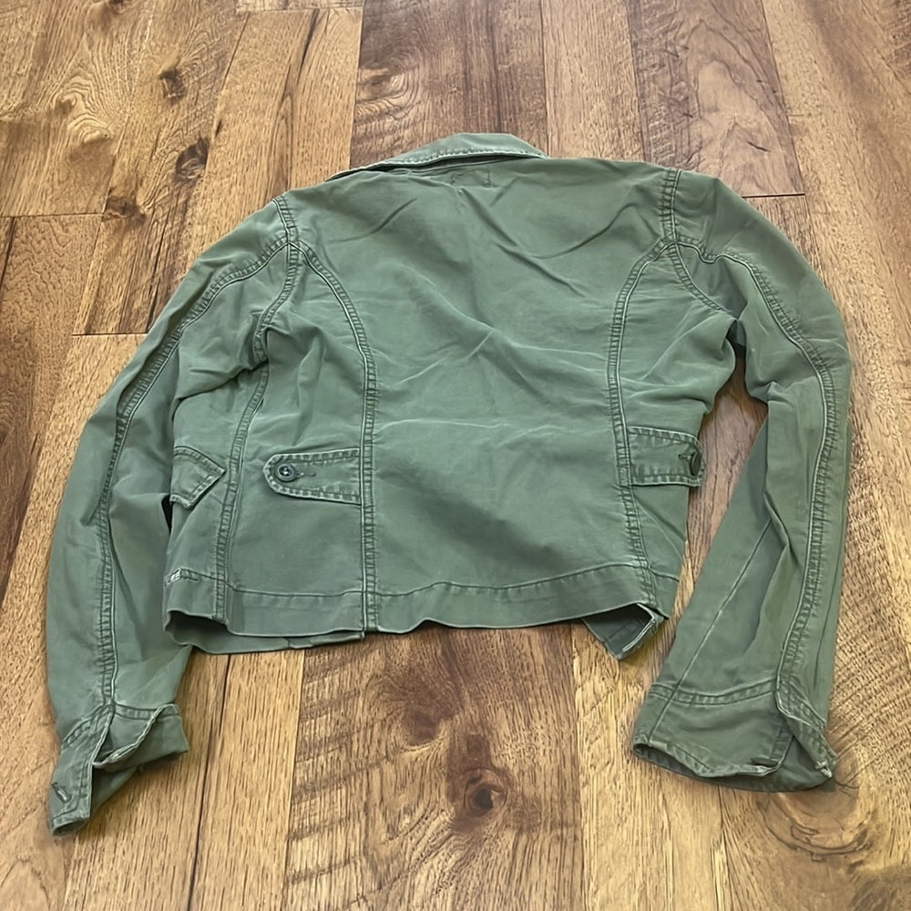 Lucky Brand Woman’s Army Green Cargo Jacket Size XS