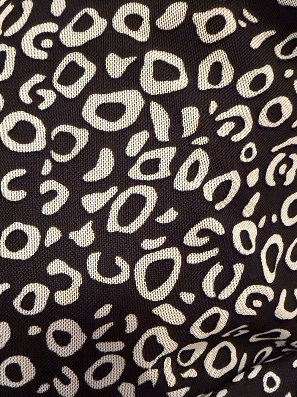 Pop Sugar Long Sleeve Black and White Leopard Print Dress Size S NWT