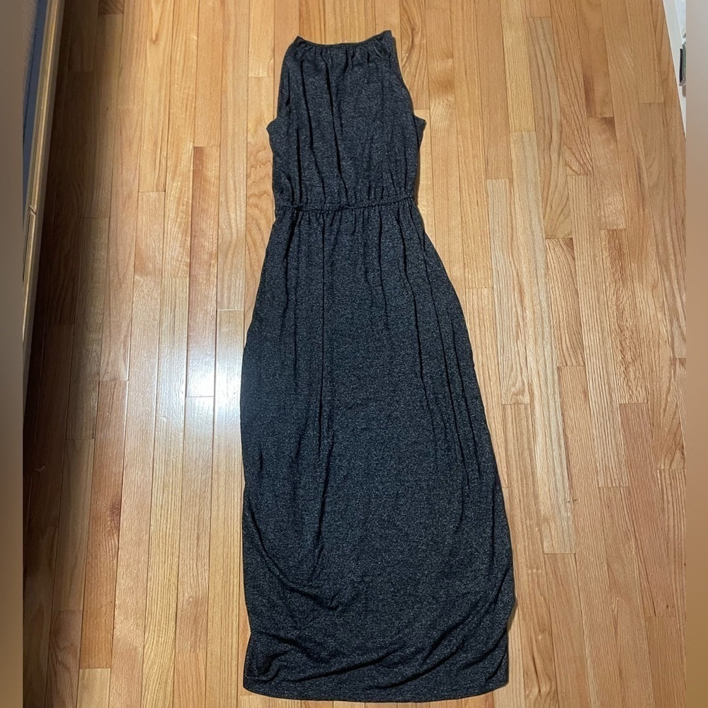 NWT Loft Grey Maxi Sleeveless Dress Size Small