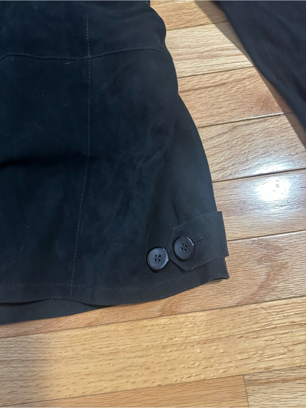 Jakett New York Men’s Black Zip-Front Leather Jacket Size Large