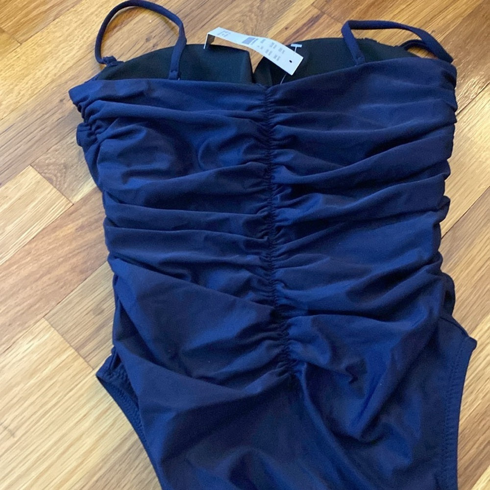 NWT J. Crew Women’s Navy One Piece Swimsuit Size 4