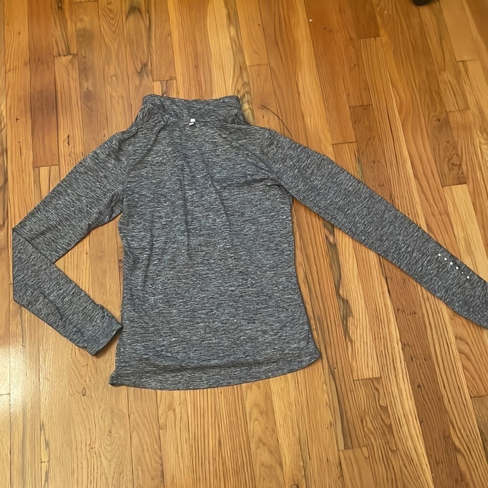 Nike Grey Small Athletic Quarter Zip Size Small